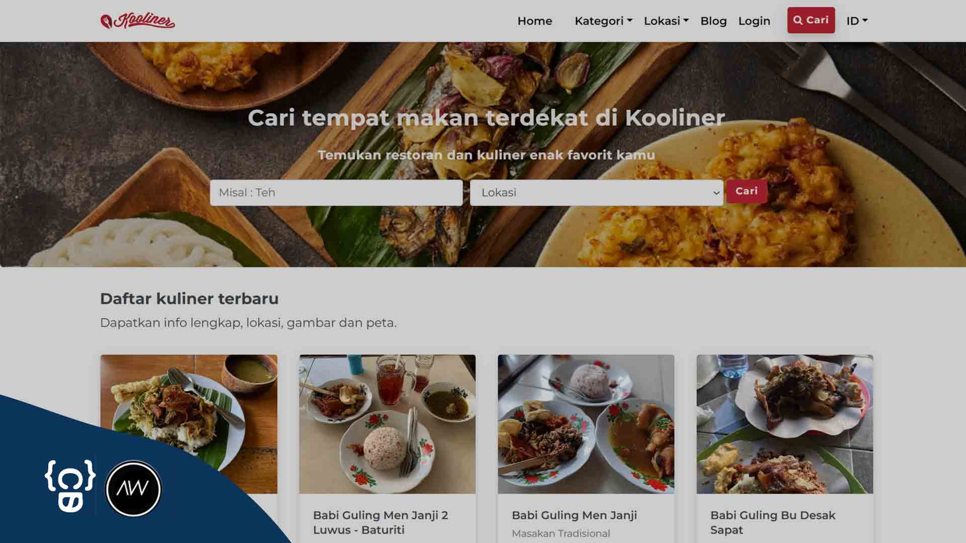 Kooliner Website Development