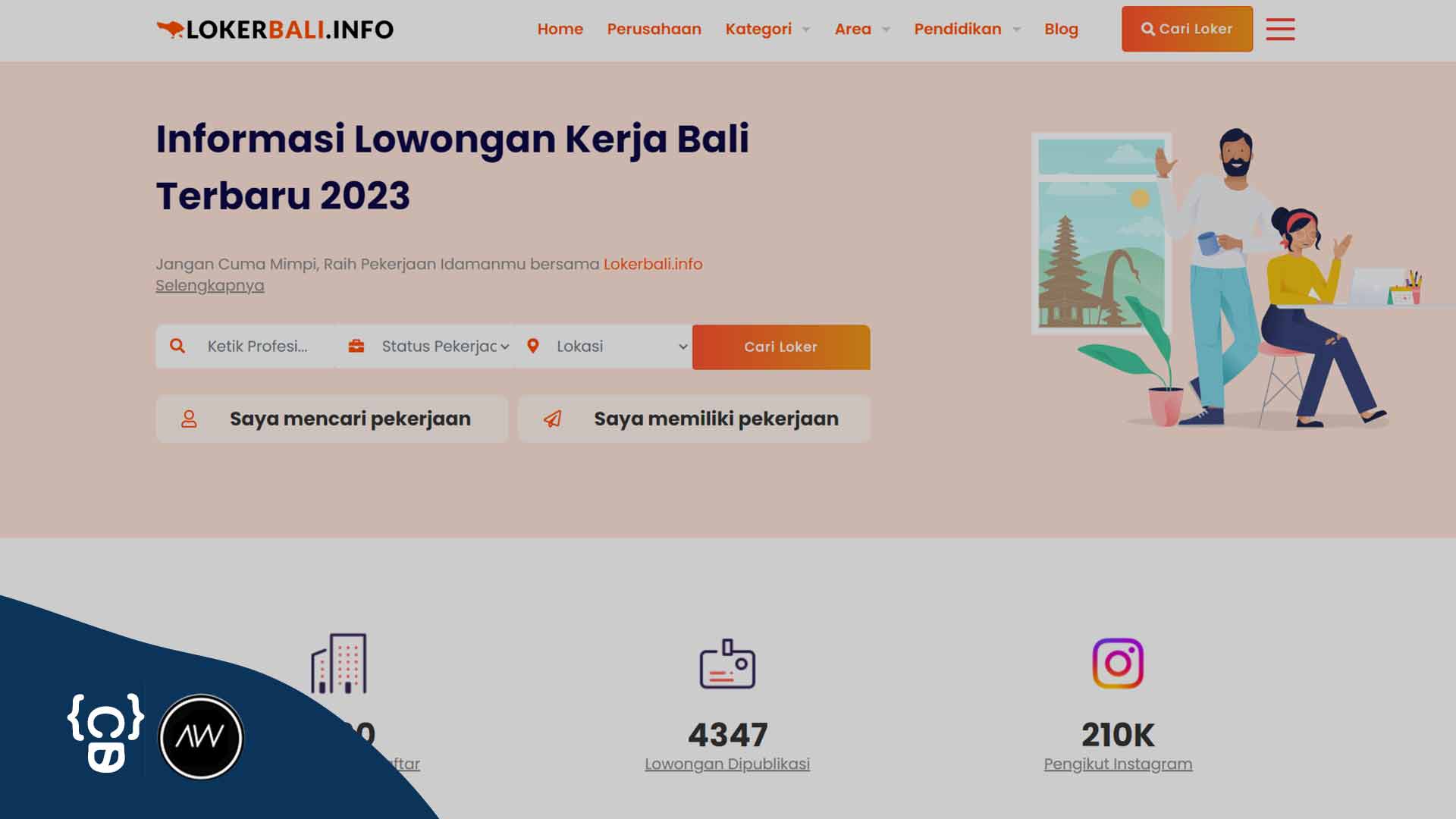 Pengembangan Website Lokerbali.info