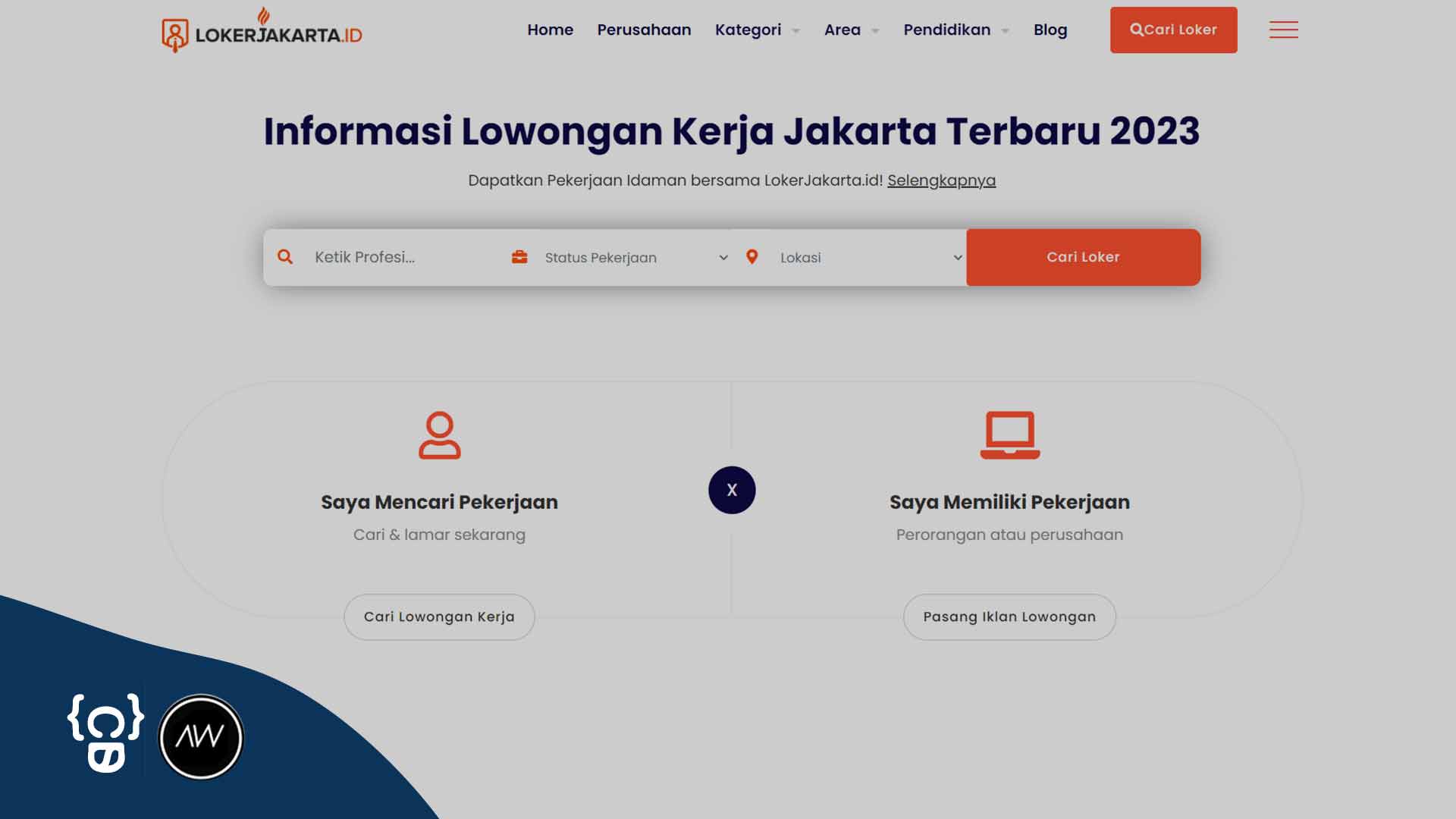 Pengembangan Website Lokerjakarta.id